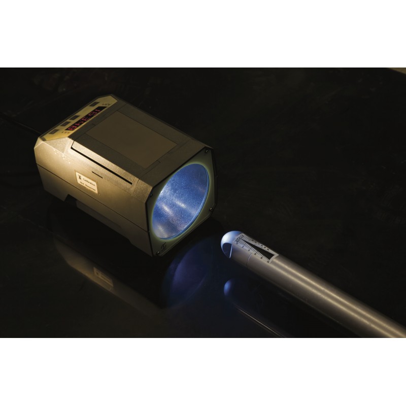 Stroboscope is used to measure the vibration frequency and the rotational speed of the vibrator head.