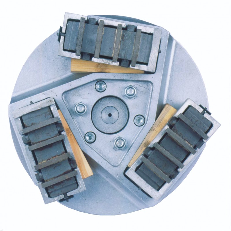 Grinding Plate and Diamond Segments Welded to a Back Plate to Improve Grinding Speed and Remove Tough Coatings